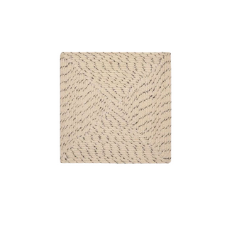 Atticus, Square Speckled White Placemat in Jute, Pack of 4