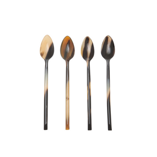 Mixed Black Large Cocktail Spoons, Set of 4