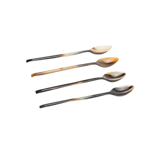 Mixed Black Large Cocktail Spoons, Set of 4