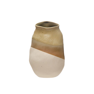  Tri-Tone Stoneware Vase
