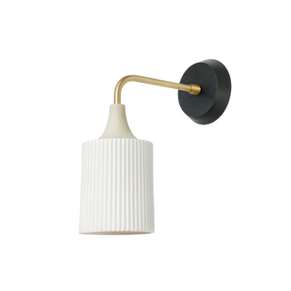Tumwater Sconce - Black/Brass Stained