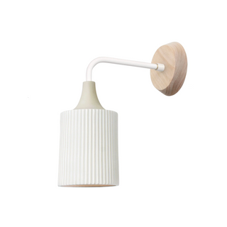 Tumwater Sconce - White/Maple
